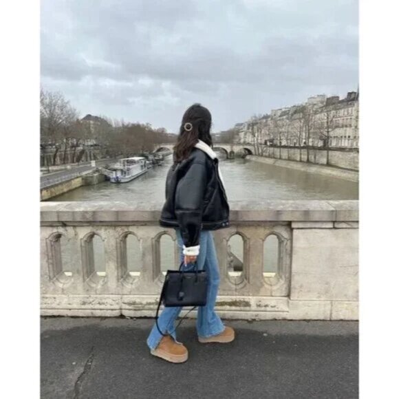 UGG Classic Ultra Mini Platform Boot in Chestnut Size US 9 - Picture 11 of 15